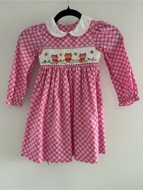 marmellata Pink Polka Dot Lined Dress